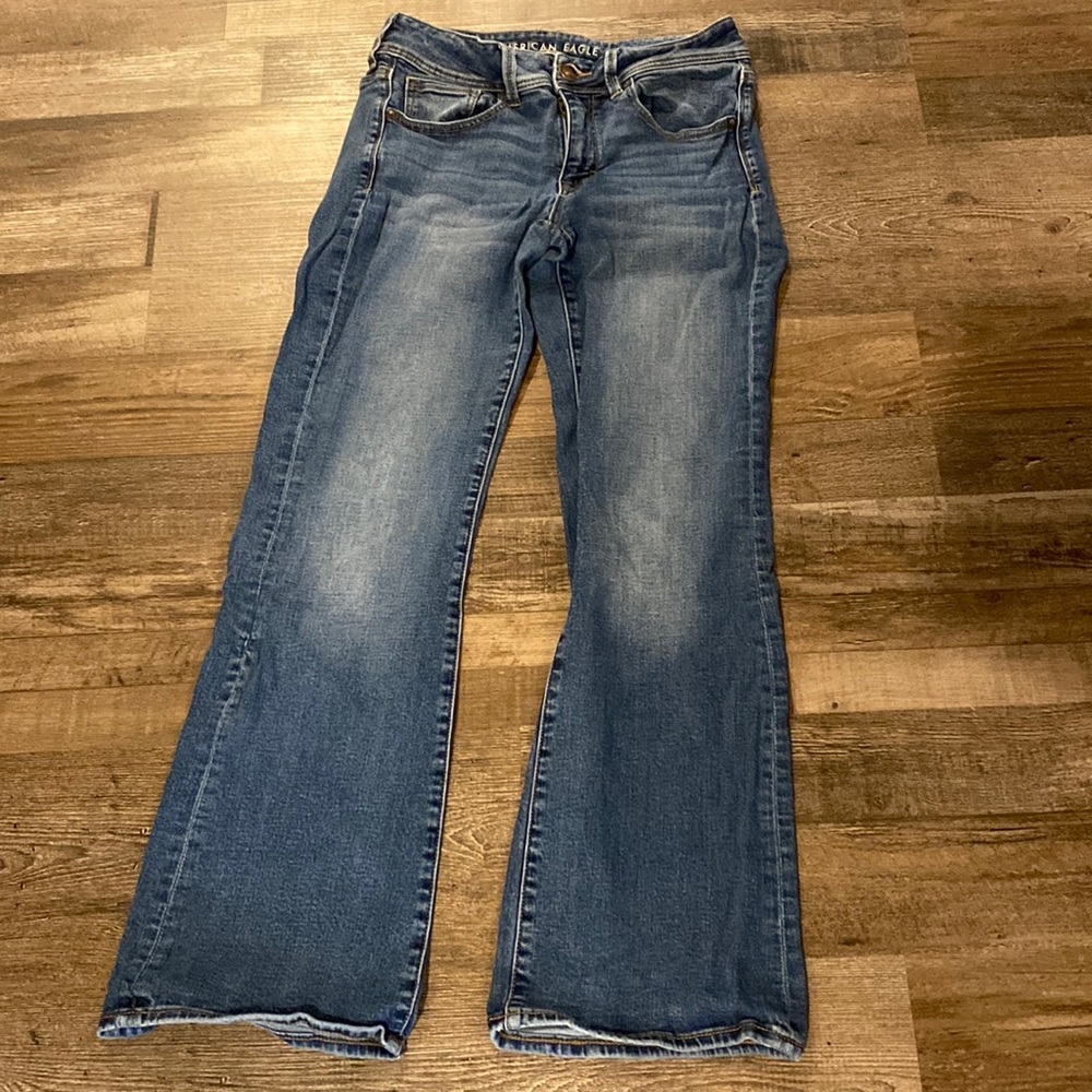 American Eagle, Kickboot jeans. Size 8 short